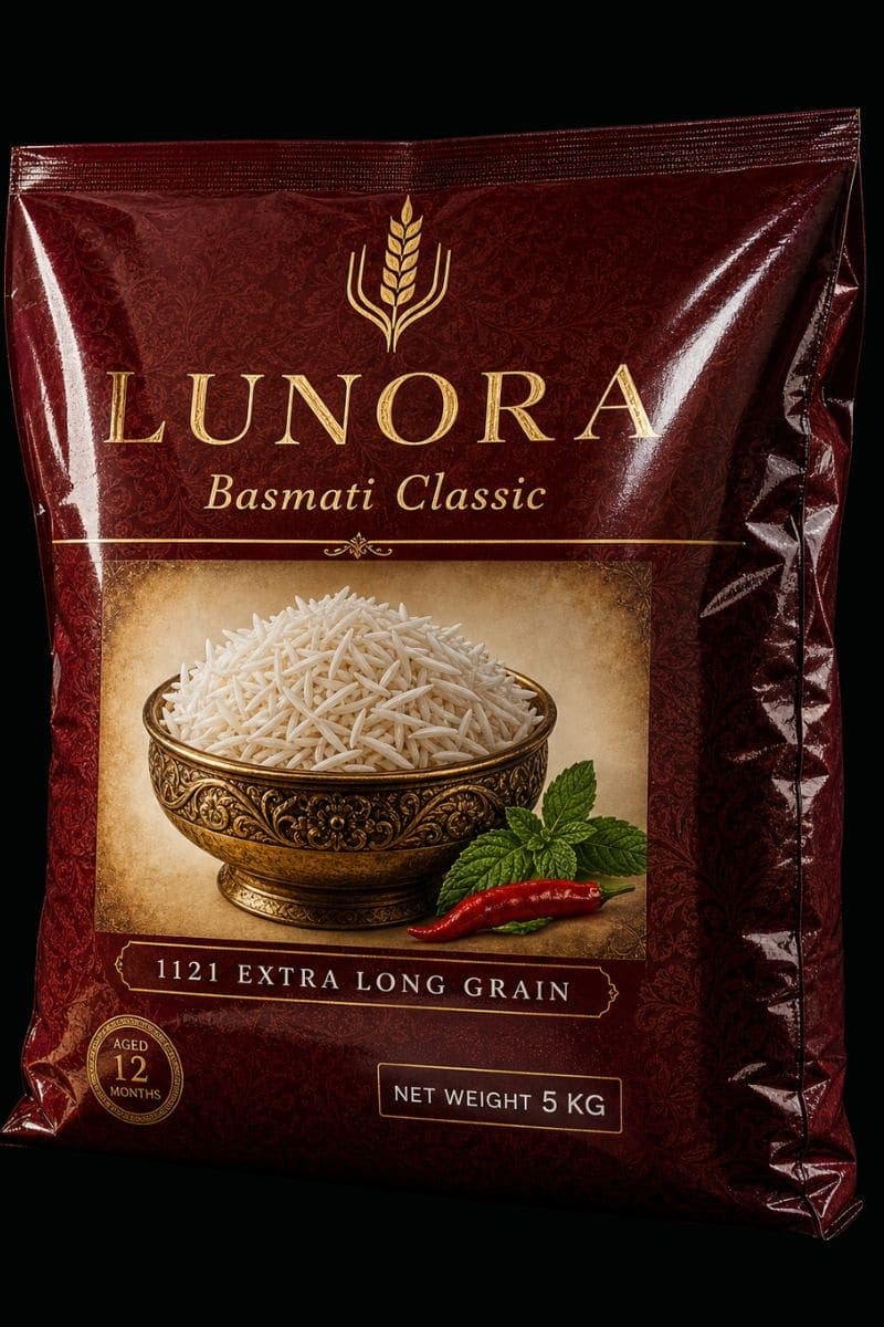 Basmati rice printed bag