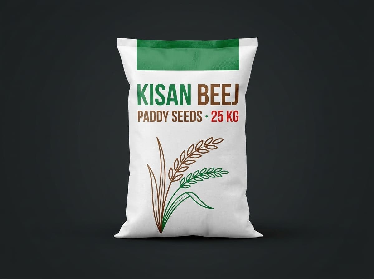 Certified paddy seed flexo printed bag